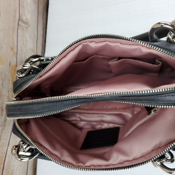 Coach Black Leather Satchel Bag - Picture 7 of 8